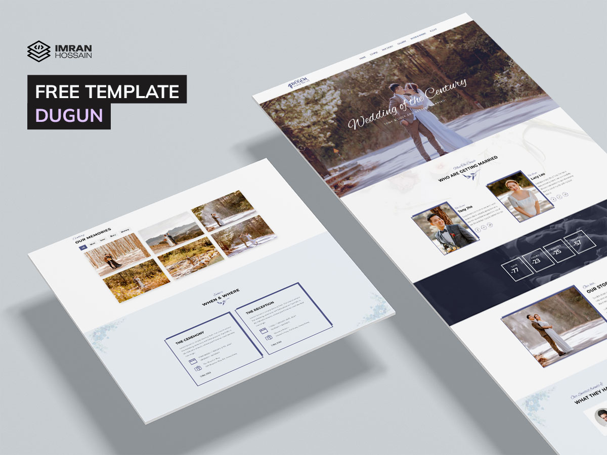 Dugun Html Template - Developed By Imran Hoosain