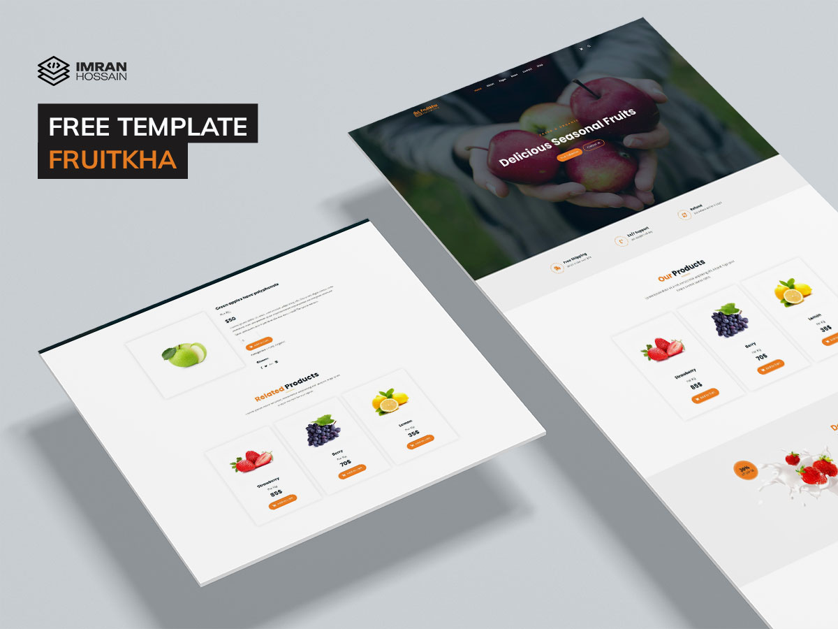 Fruitkha Html Template - Developed By Imran Hoosain